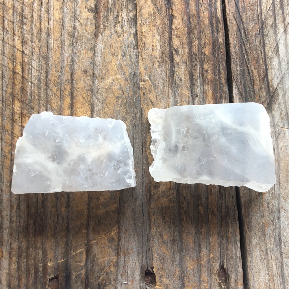 2x1x1.5 inch Set of Two Square Selenite Pieces